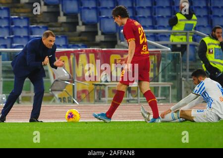 Roma, Italie. Le 15 décembre, 2019. Tous les leonardo semplici (spal)pendant Roma vs Spal, Serie A soccer italien Championnat Hommes à Roma, Italie, 15 décembre 2019 - LPS/Renato Olimpio Crédit : Renato Olimpio/fil LPS/ZUMA/Alamy Live News Banque D'Images