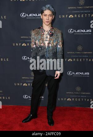 14 Décembre 2019 - Los Angeles, Californie - Miyavi. Gala 2019 Unforgetttable tenue au Beverly Hilton Hotel. (Crédit Image : © Birdie Thompson/AdMedia via Zuma sur le fil) Banque D'Images