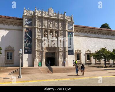 Le San Diego Museum of Art est un musée des beaux-arts situé au 1450 El Prado dans Balboa Park à San Diego, Californie, USA. 22 août, 2019 Banque D'Images