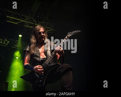 Milan, Italie. 13 décembre 2019. Black metal suédois NIFELHEIM effectue au club de musique. Brambilla Simone Live News photographe Banque D'Images