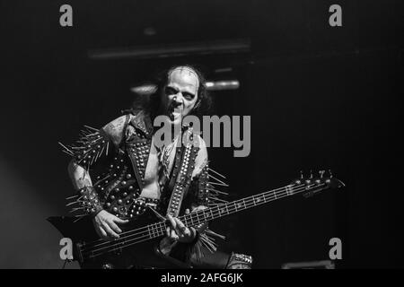 Milan, Italie. 13 décembre 2019. Black metal suédois NIFELHEIM effectue au club de musique. Brambilla Simone Live News photographe Banque D'Images