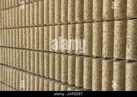 Une insonorisation moderne sur mur béton bois en Autriche Banque D'Images