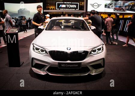 Nonthaburi, Thaïlande, décembre 2018 : BMW M2 sur l'affichage de la concurrence à Bangkok International Motor Expo 2018 Exposition au Impact Arena Muangthong Tha Banque D'Images