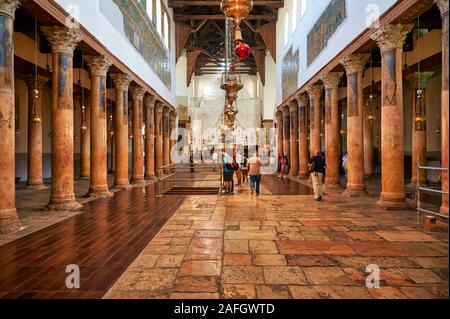 Jérusalem Bethléem Israël. L'église de la nativité, lieu de naissance de Jésus Banque D'Images