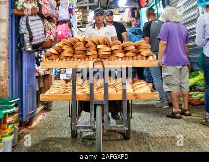 Jérusalem Israël. Baker dans la vieille ville Banque D'Images