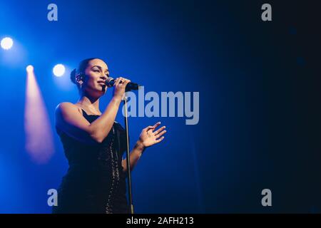 Copenhague, Danemark. 01er novembre 2018. La chanteuse et parolière Jorja Smith effectue un concert live à Vega à Copenhague. (Photo crédit : Gonzales Photo - Mathias Kristensen). Banque D'Images