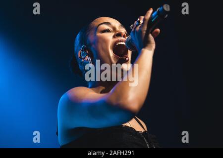 Copenhague, Danemark. 01er novembre 2018. La chanteuse et parolière Jorja Smith effectue un concert live à Vega à Copenhague. (Photo crédit : Gonzales Photo - Mathias Kristensen). Banque D'Images