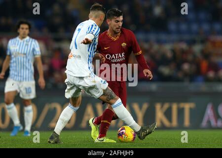 Rome, Italie. Le 15 décembre, 2019. Lorenzo Pellegrini (Roma) en action au cours de la Serie A match entre l'AS Roma et au Stadio Olimpico SPAL le 15 décembre 2019 à Rome, Italie. Rome a battu par Spal 3-1 de la 16e ronde de Serie A (Photo par Giuseppe Fama/Pacific Press) Credit : Pacific Press Agency/Alamy Live News Banque D'Images