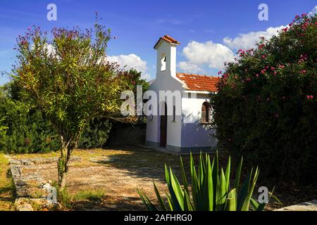 Petite église orthodoxe grecque, Fanari, Argostoli, petite Céphalonie, îles Ioniennes, Grèce Banque D'Images