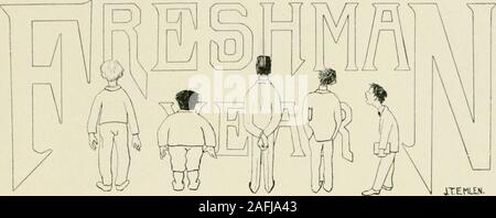 . Haverford College Athletic et annuel 1900 livre de classe. ATEMLtN. L'HISTOIRE DE PREMIÈRE ANNÉE Banque D'Images