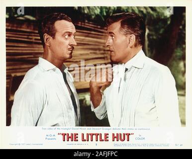 La petite hutte Année : 1957 UK / USA David Niven, Steward Granger Directeur : Mark Robson Hall card Banque D'Images