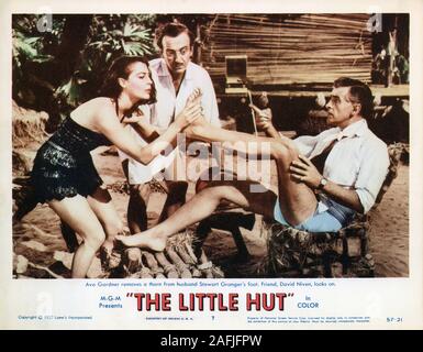 La petite hutte Année : 1957 UK / USA Ava Gardner, David Niven, Steward Granger carte Hall Réalisateur : Mark Robson Banque D'Images