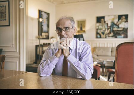 François de Closets, journaliste et auteur français. Paris, Janvier 2014 Banque D'Images