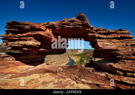 L'Australie, le Parc National de Kalbarri, nature's window Banque D'Images