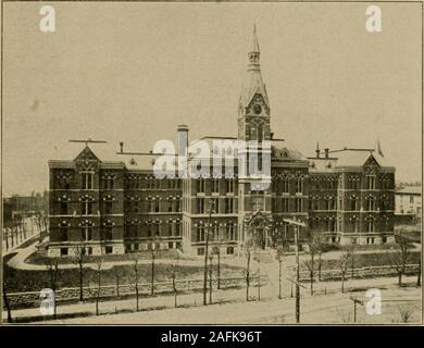 . Lieux historiques et intéressants de Saint Louis. ry les ministères, y compris le Manuel TrainingSchool ; Mary Institute ; correspondance Schooland Smith Academy sont également en dehors de l'maingroup à l'ouest du parc. En janvier 1908 une grande tablette de bronze dans waserected Smith Academy, par les membres de l'theAlumni Association, à la mémoire d'CharlesPaine caillé, pour vingt-sept ans connecté avec l'école en tant que professeur et directeur. L'inscription sur la tablette a été écrit byWinston Churchill, le romancier, de la classe de 88,qui était présent lors de la présentation. Le comprimé par un wasdesigned P. Sylvester Banque D'Images