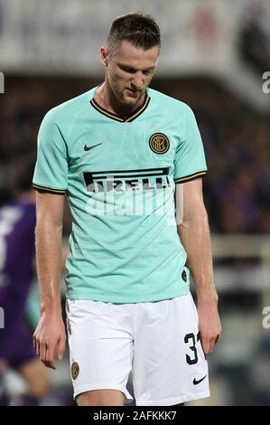 Firenze, Italie, 15 décembre 2019, l'illusion d'skriniar au cours de la Fiorentina vs Inter - Serie A soccer italien Championnat Hommes - Crédit : LPS/Matteo Papini/Alamy Live News Banque D'Images