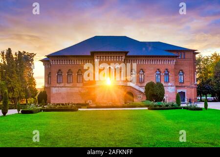 Mogoșoaia Palace au coucher du soleil, Bucarest, Roumanie Banque D'Images