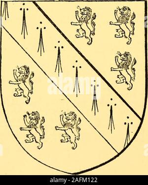 . Pedigrees enregistrés à la visite du comté palatin de Durham faites par William Fleur, Norroy king-de-bras, en 1575, par Richard Saint-george, Norroy king-de-bras, en 1615, et par William Dugdale, Norroy king-de-bras, en 1666. Bras.-Azur, d'une ni.nr.-.cli ou cliar^ :;cd avec un mullclfor ililleicnce. Enregistré en 1575, 1615 et 1666. 87 CONYERS DE WOOLEY, cet arbre n'est pas apriear dans la copie de la visitation dans le Collegecf vise ni dans le Queens Coll., Oxford. AVilliani Coiiyers de Marske.- Robert Conyers de Woley.^Eliz. dau. de .... Le Bisliopricke IMadisonI de. William de Conyers, Woley Banque D'Images