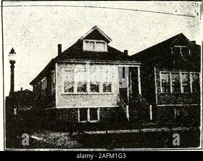 . Olcott's land livre bleu des valeurs de Chicago. Classe NIBIBERS CI-DESSUS UTILISÉ SUR LE DESSOUS DES CARTES D'UN BÂTIMENT EN BRIQUE CLASSIFICATIONS31 BUNGALOWS. La classe 4. Banque D'Images