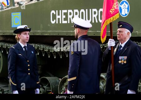 Célébration du 75e anniversaire de la libération, Strasbourg, Alsace, France Banque D'Images