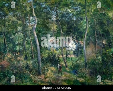 Bord de la forêt près de l'Hermitage, Pontoise par Camille Pissarro (1830-1903), huile sur toile, 1879 Banque D'Images