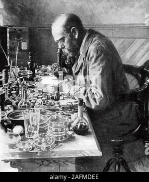 ROBERT KOCH (1843-1910), médecin et microbiologiste allemand Banque D'Images