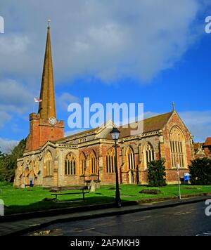 Bâtiment classé dans l'église historique de St Marys, Bridgwater, Somerset, Angleterre, Royaume-Uni Banque D'Images