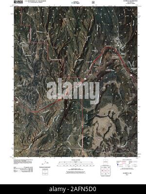 Carte TOPO USGS New Mexico NM Glorieta 20110207 Restauration TM Banque D'Images