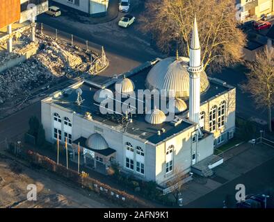 Photo aérienne, Bramsfeld, mosquée Turkish-Islamic Culture Association, Wielandstraße, Gladbeck, Ruhr, Rhénanie du Nord-Westphalie, Allemagne, démolition w Banque D'Images