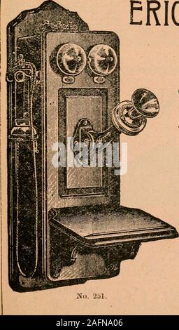 . Le World Almanac et à l'encyclopédie. ERICSSON téléphones sont efficaces, durables, ET À BON MARCHÉ MAINTENU utilisés sur les agriculteurs* lignes, dans les échanges, logements, usines, magasins, bureaux, équitation,dc, vous permettant de communiquer votre voisin, ministre des Postes, ou les concessionnaires. Téléphones Ericsson transmettre une andunmuffled son, et le transmettre comme clearlya 100 milles de plus qu'un. Inférences, catalogues, libre d'information. ERICSSON TELEPHONE CO. Les fabricants et importateurs de pièces d'ANDTELEPHONE TÉLÉPHONES 296, Broadway - NEW YORK - iii. Ko. 251. et sont numérotés par centaines. Banque D'Images