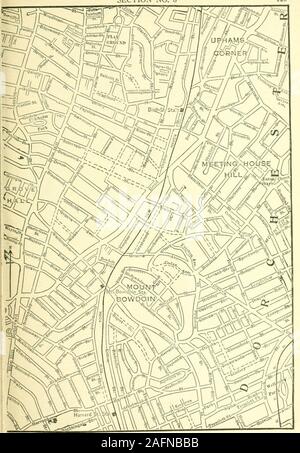 . Rand McNally, Boston guide de la ville et ses environs, avec des cartes et des illustrations ... Voir la carte de clés pour les sections adjacentes CSliV- 1^* je lUiN. O. Voir carte clé pour les sections adjacentes de l'article N° 9 Banque D'Images