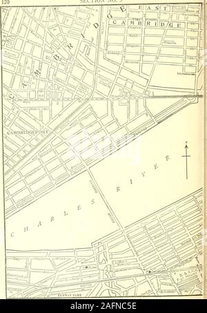 . Rand McNally, Boston guide de la ville et ses environs, avec des cartes et des illustrations ... Voir la carte de clés pour les sections adjacentes de l'article no 5. Voir la carte pour les sections adjacentes Kev SECTION N° 6 O//^^ /une utr Fenway Park7/ ^A"" Banque D'Images