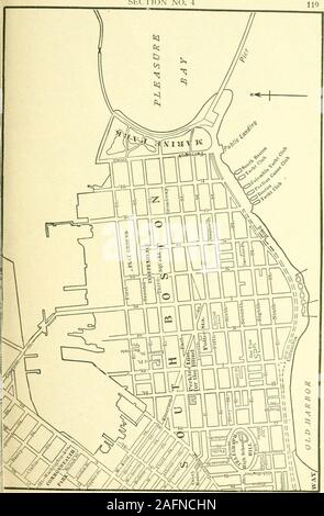 . Rand McNally, Boston guide de la ville et ses environs, avec des cartes et des illustrations ... Voir la carte de clés pour les sections adjacentes de l'article : Voir carte de clés pour les sections adjacentes de l'article no 5 Banque D'Images