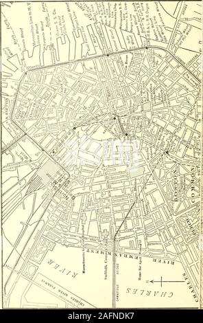 . Rand McNally, Boston guide de la ville et ses environs, avec des cartes et des illustrations ... Voir pages suivantes pour l'article 116 sections élargie n° 1. Voir la carte de clés pour les sections adjacentes de l'article N° 2 Banque D'Images