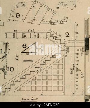 . Poche des peuples autochtones et des charpentiers d'escalier builder' hand book . .. 22. plaque. Banque D'Images