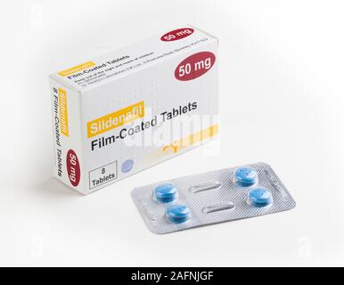 Sildenafil citrate tablets, version générique de Viagra Banque D'Images