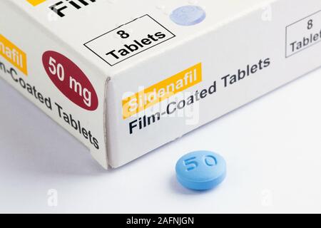 Sildenafil citrate tablets, version générique de Viagra Banque D'Images