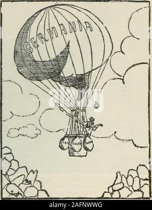 . Examen des évaluations et de travail du monde. L'ALLEMAGNE COMME LE BALLON DE TOMBER n'-il temps de jeter du lest, yourmajesty ? (Les sacs de lest sont étiquetés Strl/ia, lUl-gique, et la Pologne, la Fédération de l'imi caricaturiste)se trouvant thatGermany va bientôt être disposé à renoncer à son holdon ces pays) de Listok (Odessa) Banque D'Images