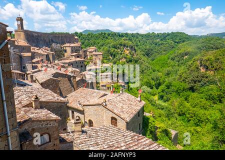 Les rues et les bâtiments de la petite ville de Grosseto en Toscane, Italie Banque D'Images