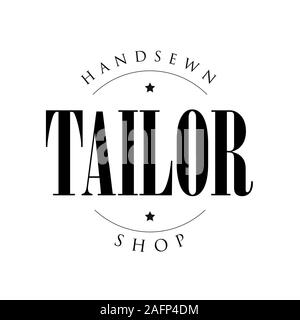 Handsews logo sur mesure La Boutique Sign Illustration de Vecteur