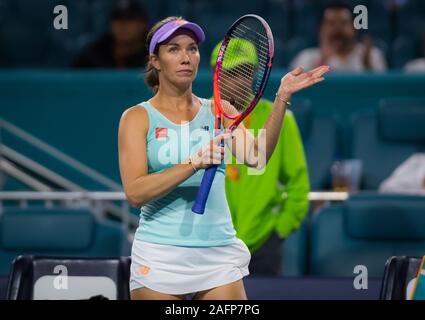 Danielle Collins de l'United States en action au cours de la deuxième année à l'Open de Miami 2019 Premier tournoi de tennis WTA Obligatoire Banque D'Images