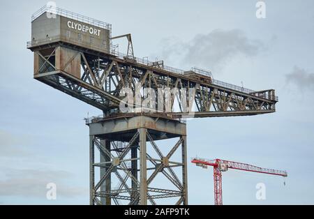 Finnieston crane grue Stobcross ou un symbole de l'héritage de Glasgow de l'ingénierie. Banque D'Images