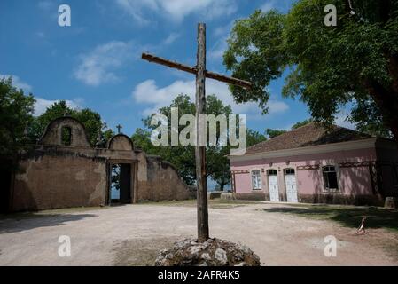 Crucifix, Casas do Bussaco, la Forêt Nationale de Bussaco Mealhada, Luso, Portugal, Europe, Banque D'Images