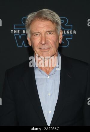 Hollywood, CA. Dec 16, 2019. Harrison Ford dans Star Wars : La montée de Skywalker première mondiale au El Capitan Theatre à Hollywood, Californie le 16 décembre 2019. Credit : Faye Sadou/media/Alamy Punch Live News Banque D'Images