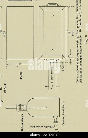 . Méthodes d'essai standard et les spécifications pour le ciment. Chef de l'essai. MachineFig 7.-Bloc à roulement à billes pour le test automatique de l'eau bouillante, pendant 5 heures. L'appareil doit être aussi constructedthat la vapeur s'échapper librement et être la pression atmosphérique figurant principal. Comme le type d'appareil utilisé a une grande influence sur les résultats, l'arrangement de la Fig. 8 est recommandé. 63. Pats qui rester ferme et dur et ne montrent aucun signe de crack-ing, distorsion, ou la désintégration sont dites *volumeor constante de son. 64. Si le congé pat la plaque, la distorsion peut être détecté 48 MOI Banque D'Images