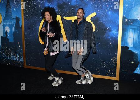 (L-R) Laurent Bourgeois et Larry Bourgeois, connu comme "Les jumeaux" assister à la première mondiale de "chats" à l'Alice Tully Hall à New York, NY, le 16 décembre 2019. (Photo par Anthony Behar/Sipa USA) Banque D'Images