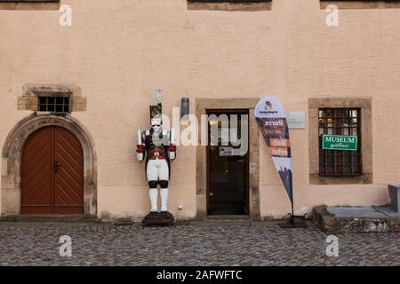 Münstertal Château avec cour de district, le Osterzgebirgsgalerie MiBERZ et musée, le musée d'industrie minière médiévale dans les Monts Métallifères Banque D'Images