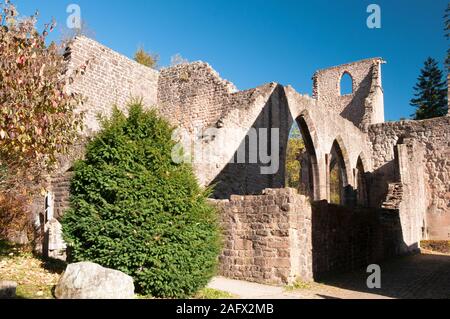 Les ruines du monastère de tous les Saints Allerheiligen près d'Oppenau, Forêt-Noire, Bade-Wurtemberg, Allemagne Banque D'Images