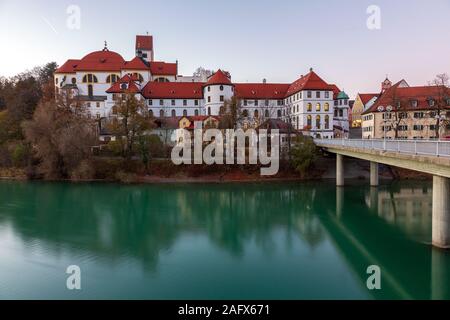 Vue panoramique de la vieille ville de Füssen, Allemagne Bavière Banque D'Images