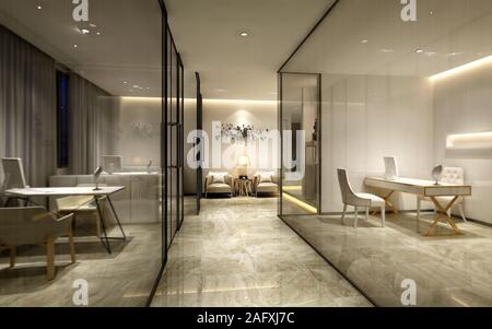 3D render spa Wellness Center Banque D'Images